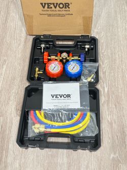 VEVOR AC Gauge Set - 3 Way AC Manifold Gauge Set