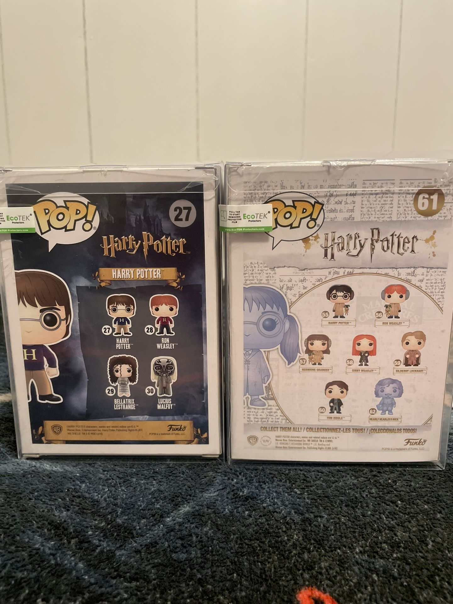 Harry Potter Exclusive Funko Pop Lot 2 Moaning Myrtle #27 #61 Glow