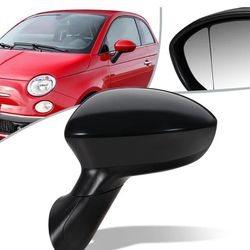 LA Zona Auto Parts 2012 to 2018 Ford Fiat 500 Left Driver Side Mirror Retrovisor Izquierdo Chofer Conductor Electric