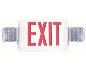 Exit Sign - Red/Green Combo w Battery Backup~ Commercial Electric