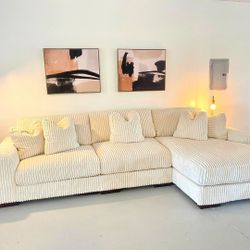 Ashley Furniture Lindyn 3 Piece Sectional With Chaise 🌟 Black, Brown, Gray, Ivory Color Available 