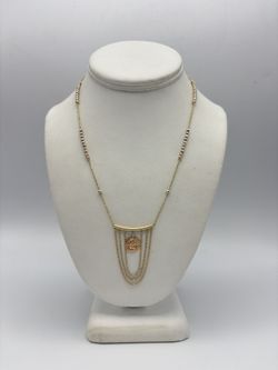 14kt Tri Color Virgin Mary Necklace