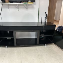Fireplace tv stand