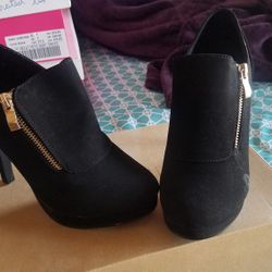 Black Suede Bootie