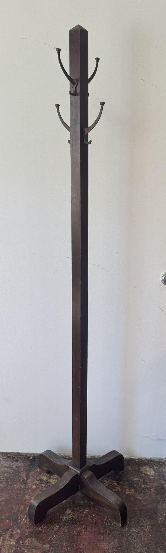 Vintage Wood Hat Rack - 71”