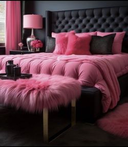 BLACK LEATHER bed 🛏️ 😍😍🛏️