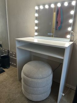 Vanity and chair