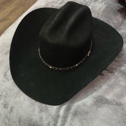 Black Wool Justin Cowboy Hat
