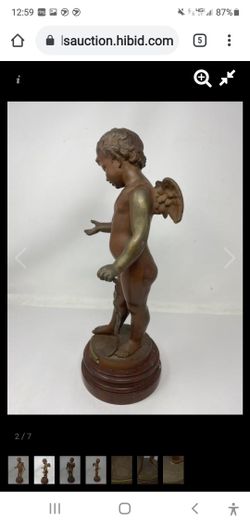 Jean Didier DÉBUT "Amour Mendiant" Bronze 1889