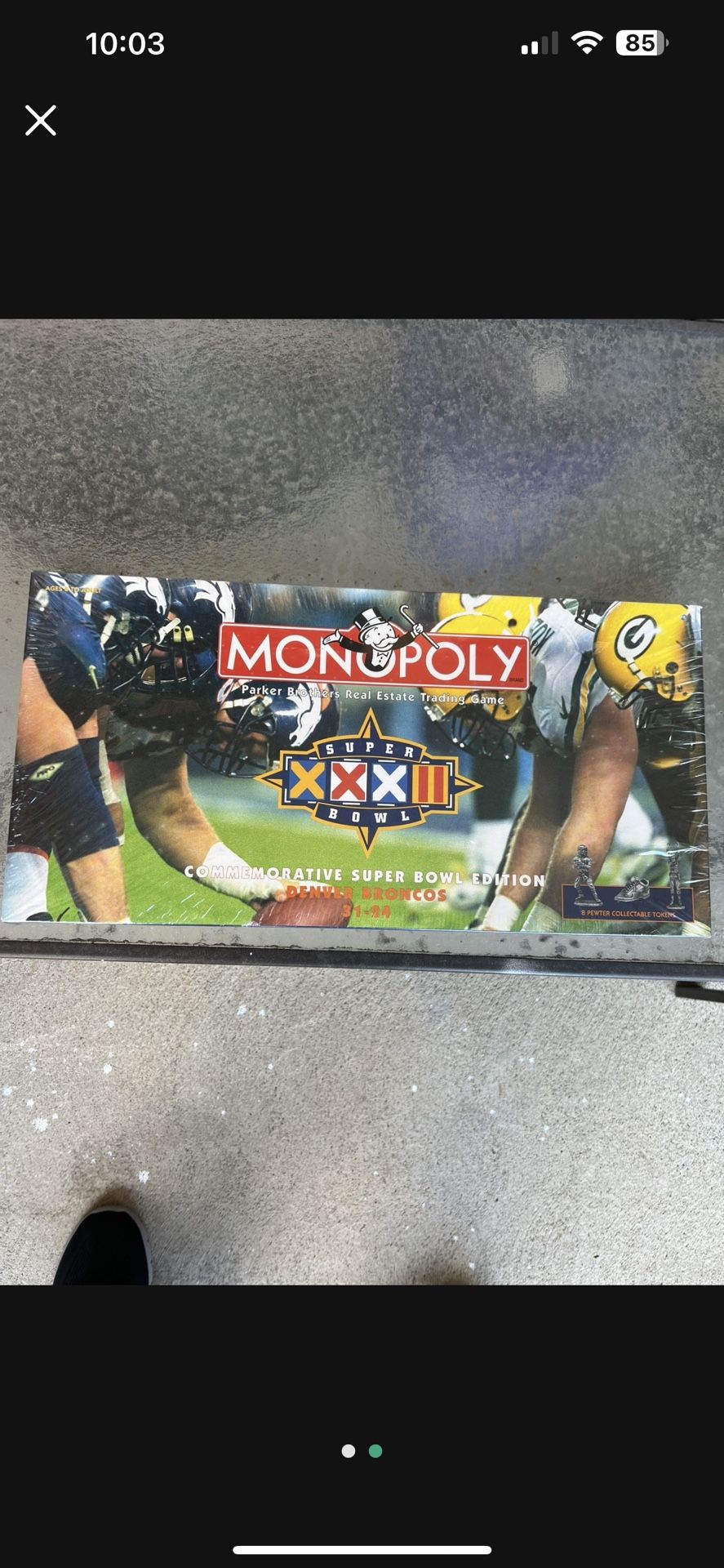 Super Bowl 32 Monopoly Game
