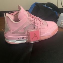 WOMEN Jordan 4 Retro Off-White Pastel Pink - All Size US 5.5-11