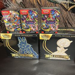 Pokemon Cards ETB Mega Evolution & Phantasmal Flames