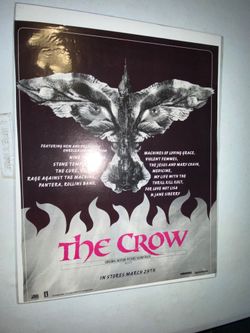 Vtg the crow magazine page 10 x 13”