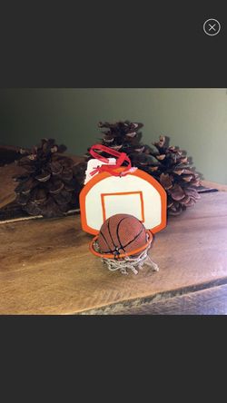 Basketball hoop Christmas Holiday ornament