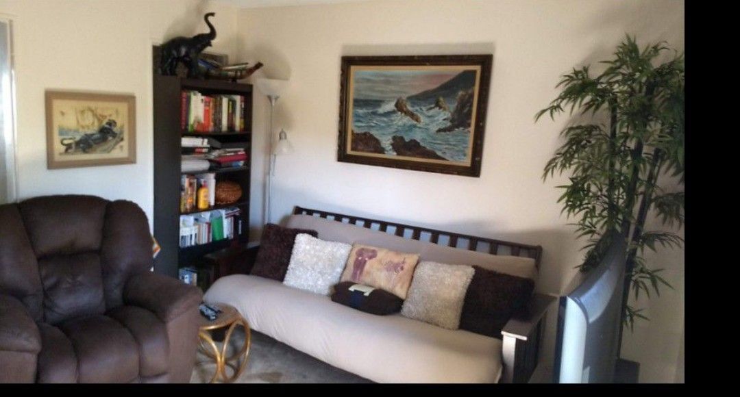 Couch / Sofa Bed Futon Wood FRAME AND MATTRESS Made By Coaster