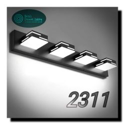 IZORRO Modern LED Bathroom Vanity Light Fixtures (30-Inch, 4-Light,5CCT,Dimmable), Matte Black Vanity Lights for Bathroom Lighting Fixtures Over Mirro