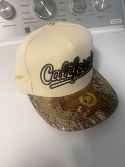 Dreams Don't Sleep California Landscape Black Embroidered Snapback Hat