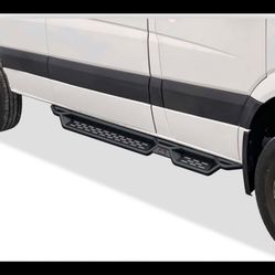 Black Drop Down Boards Fit 10-24 Dodge Mercedes-Benz Sprinter
