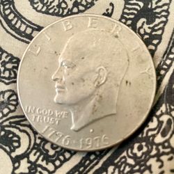 1976 Eisenhower Silver Bicentennial Dollar