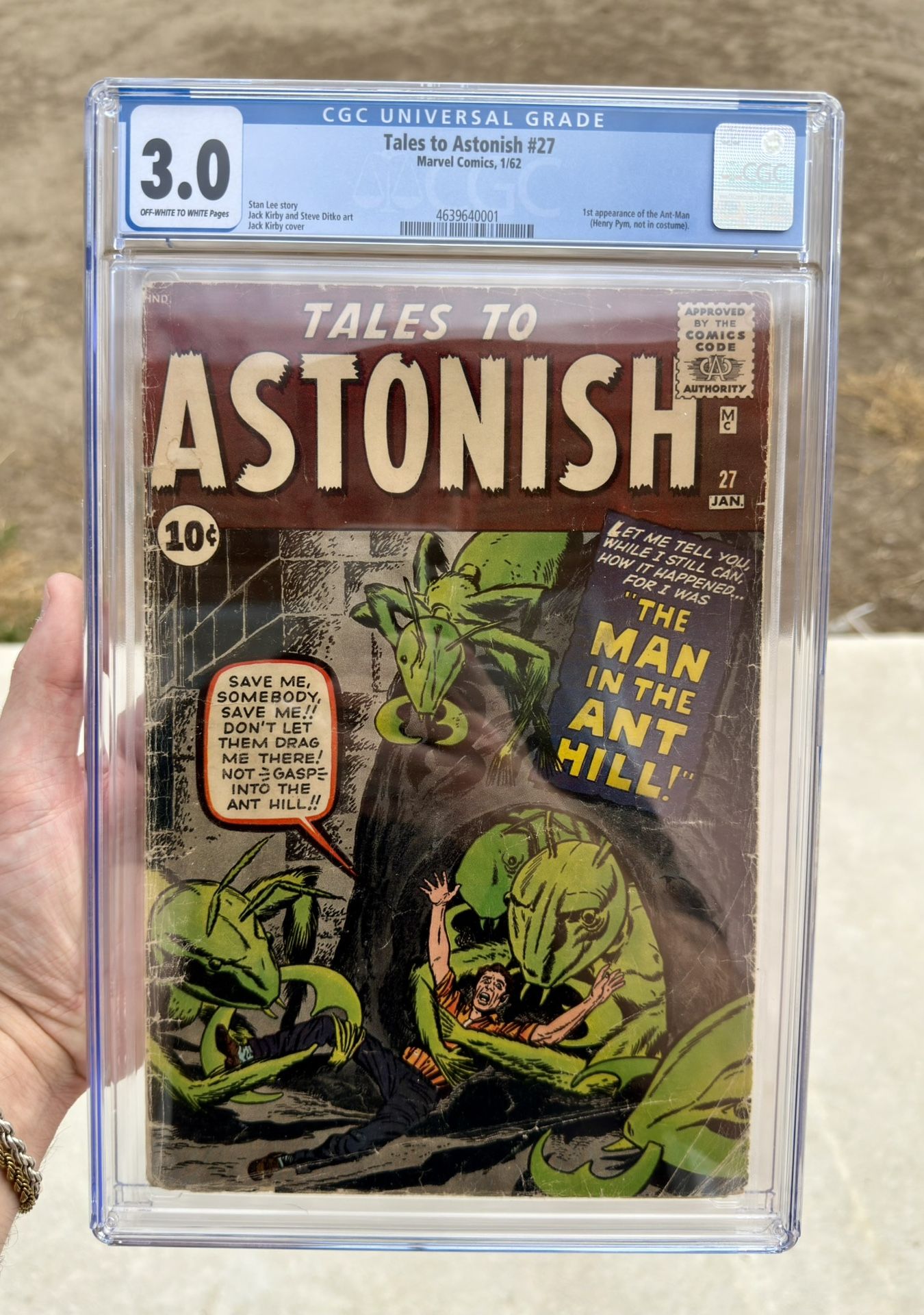 Tales To Astonish #27 CGC Grade 3.0