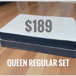 NEW Mattress Queen Size Regular With Box Spring // Offer  🚚