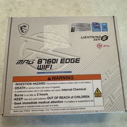 MSI MPG B760I Edge WiFi DDR5 LGA 1700 ITX Motherboard