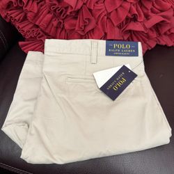Polo Ralph Lauren Shorts Men's Size 36 slim Stretch Fit White  9" Inseam