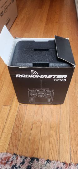 Radiomaster TX16S original box with foam inserts.