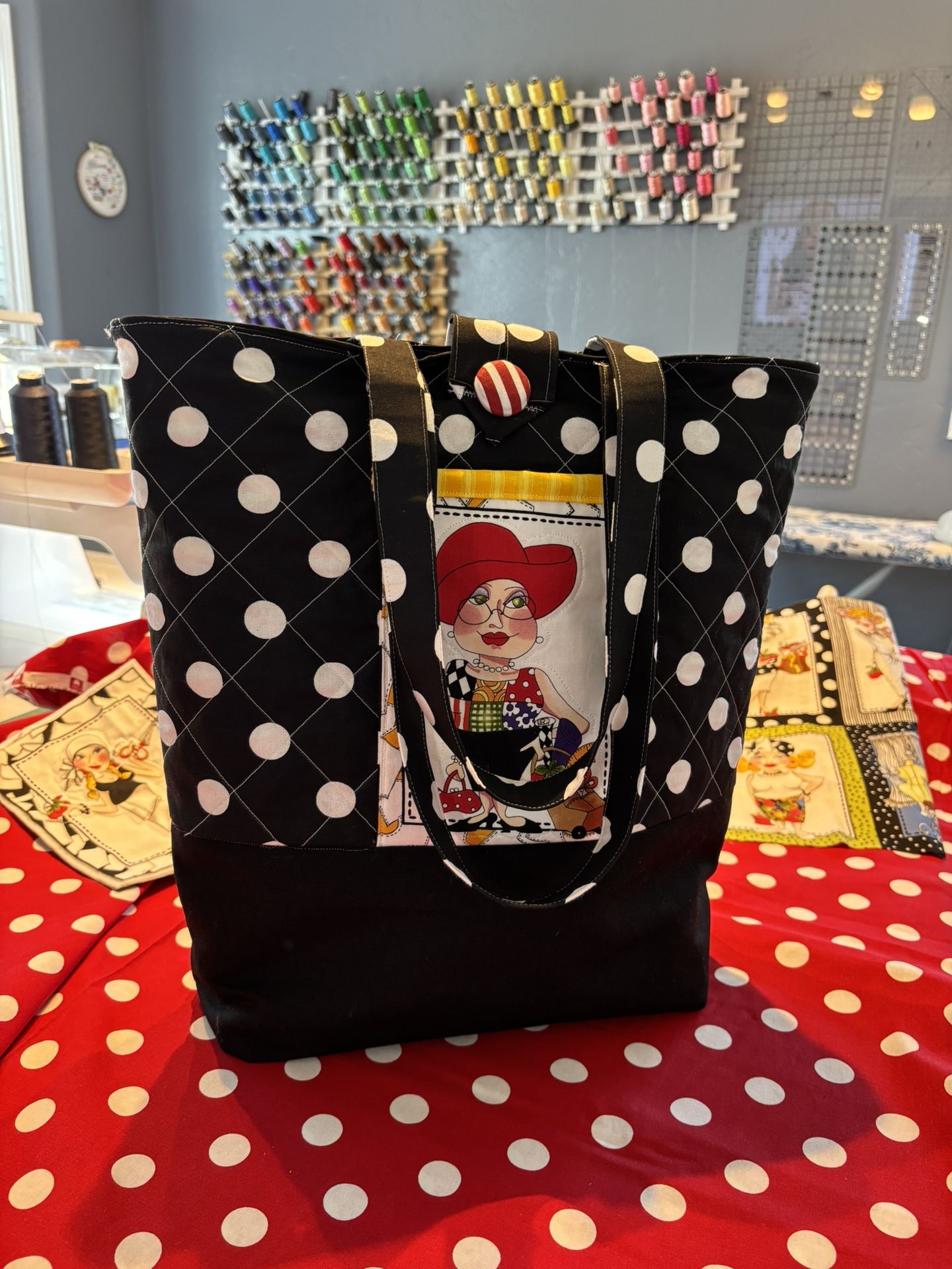 Handmade Tote Bag With Pockets 