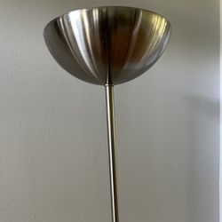 Brushed Nickel 2 Head Floor Lamp