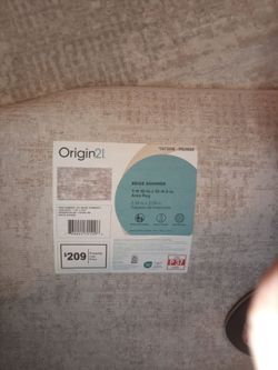 7ft 10inch x10 ft .2inch area rug  beige shimmer Origin21