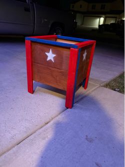 Fourth of July Handmade Planter Box