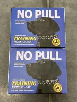 No Pull Dog Training Prong Collar (2-Pack)