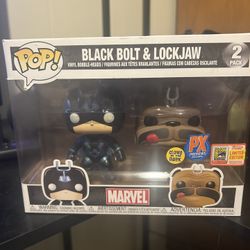 Black Bolt And Lockjaw (glows In The Dark) (PX Exclusive) (comic Con)