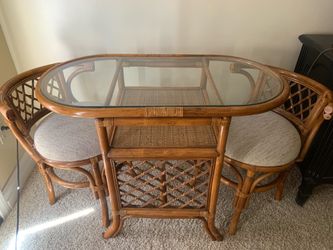 Vintage Rattan Bistro set