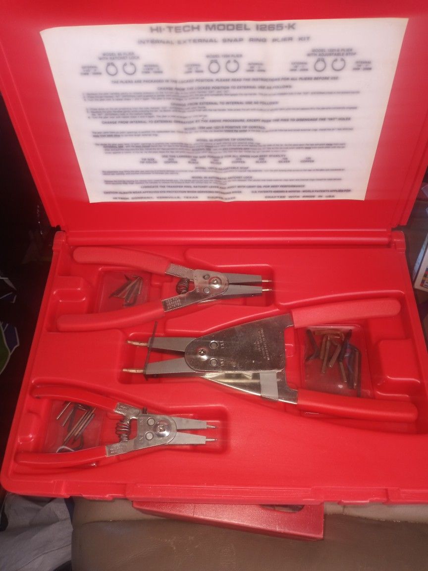 Hi-Tech Snap Ring Plier Set