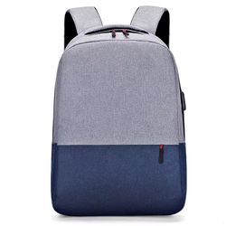 Blue And Gray Backpack - E086