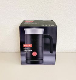NEW Bodum Milk Frother with handle Black: Electric Coffee & Milk Steamer 500W 10oz