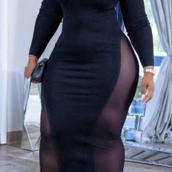 Plus Size Royal Blue Dress LXL2X