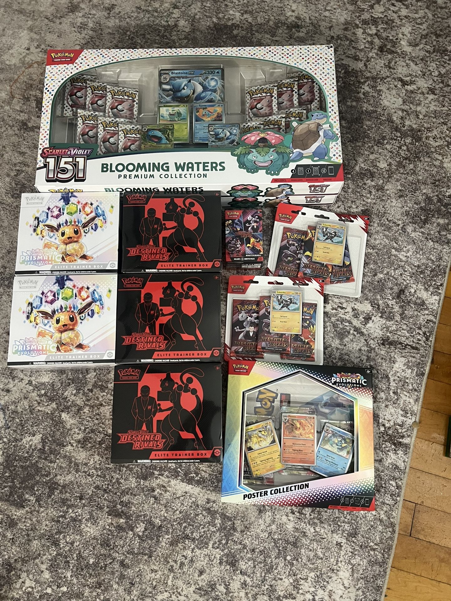 POKEMON CARDS PRISMATIC EVOLUTIONS DESTINED RIVALS BLOOMING WATERS