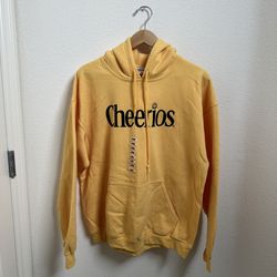 Cheerios Cereal Pullover Hoodie Yellow Jacket Men’s Large New NWT