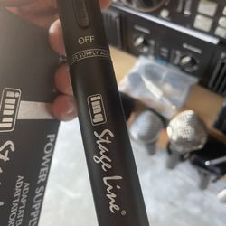 Microphone phantom power adapter stageline new  