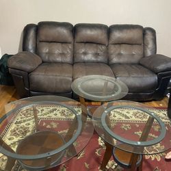 Ashley Furniture Reclining Sofa 3 Seater