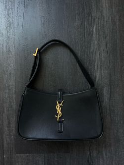 YSL Black Leather Shoulder Bag