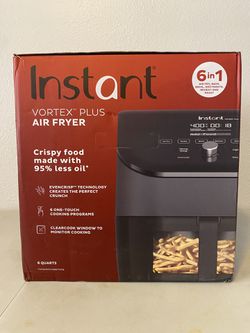 Instant Vortex Plus Air Fryer with ClearCook, 6 Quart