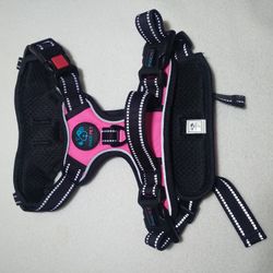 PHOEPET No Pull Dog Harness Reflective Adjustable Hot Pink Size Medium - New