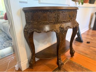 Decorative wooden console