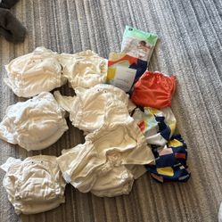 Esembly 100% Cotton Reusable Diapers . Size 1