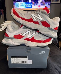 New Balance 9060” White Red” Size 13M
