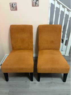 Upholstered Accent Chairs Set of 2 Modern